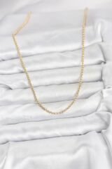 CM 14K Gold Renk Halka Model 60 cm Kadın Kolye