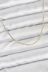 CM 14K Gold Renk Kesme Model 60 cm Kadın Kolye