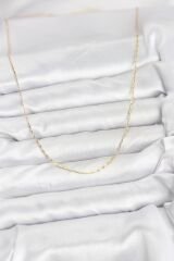 CM 14K Gold Renk Kesme Model 60 cm Kadın Kolye