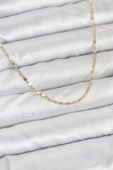 CM 14K Gold Renk Ezme Zincir Model 60 cm Kadın Kolye
