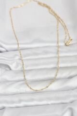 CM 14K Gold Renk Burgu Model 60 cm Kadın Kolye