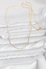 CM 14K Gold Renk Parçalı Topçuk Model 60 cm Kadın Kolye