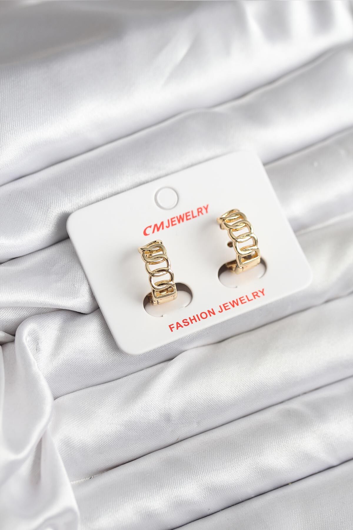 14K Gold Renk Kaplama Samanyolu Model CM Kadın Küpe