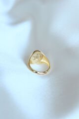 Yıldız Model Gold Renk Yüzük