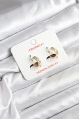 14K Gold Renk Kaplama CM Kadın Küpe