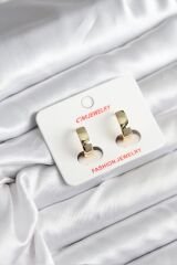 14K Gold Renk Kaplama CM Kadın Küpe