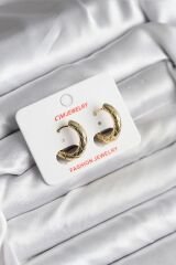 14K Gold Renk Kaplama CM Kadın Küpe