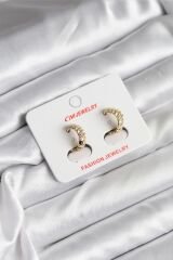 14K Gold Renk Kaplama CM Kadın Küpe