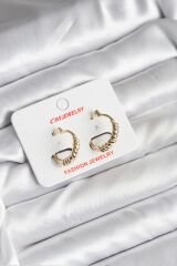 14K Gold Renk Kaplama CM Kadın Küpe