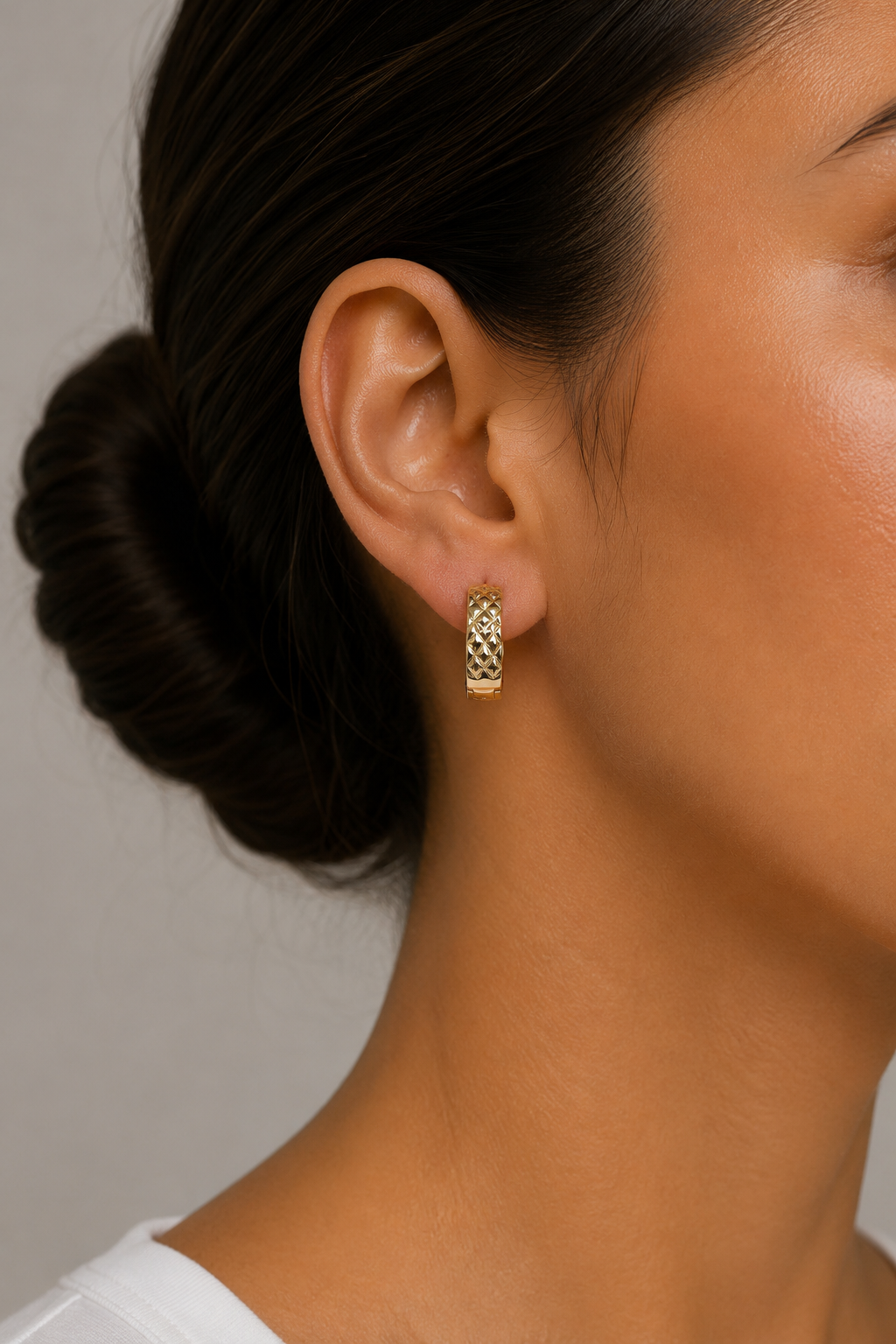 14K Gold Renk Kaplama CM Kadın Küpe