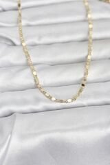 CM 14K Gold Renk Ezme Zincir 60 cm Kadın Kolye