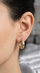 14K Gold Renk Kaplama CM Kadın Küpe