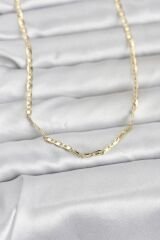 CM 14K Gold Renk Gemici Zincir Model 60 cm Kadın Kolye