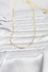 CM 14K Gold Renk Gemici Zincir Model 60 cm Kadın Kolye