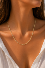 CM 14K Gold Renk 60 cm Zincir Kadın Kolye