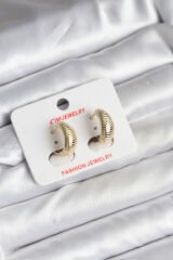 14K Gold Renk Kaplama CM Kadın Küpe