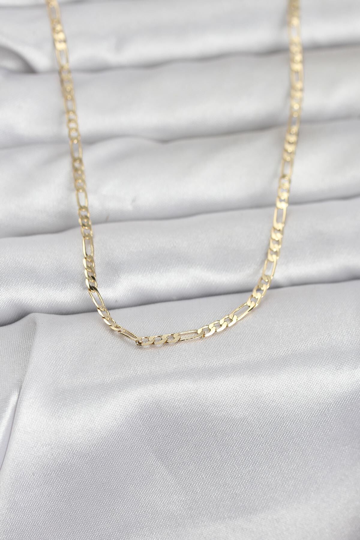 CM 14K Gold Renk İnce Kuşgözü Zincir Model 60 cm Kadın Kolye