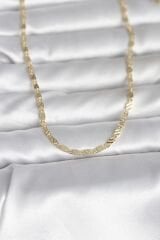 CM 14K Gold Renk Çizgi Lazer Model 60 cm Kadın Kolye