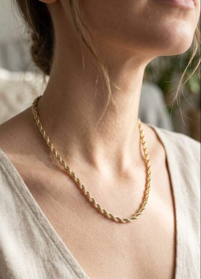 14K Gold Renk Kaplama Burgu Model CM Kadın Kolye