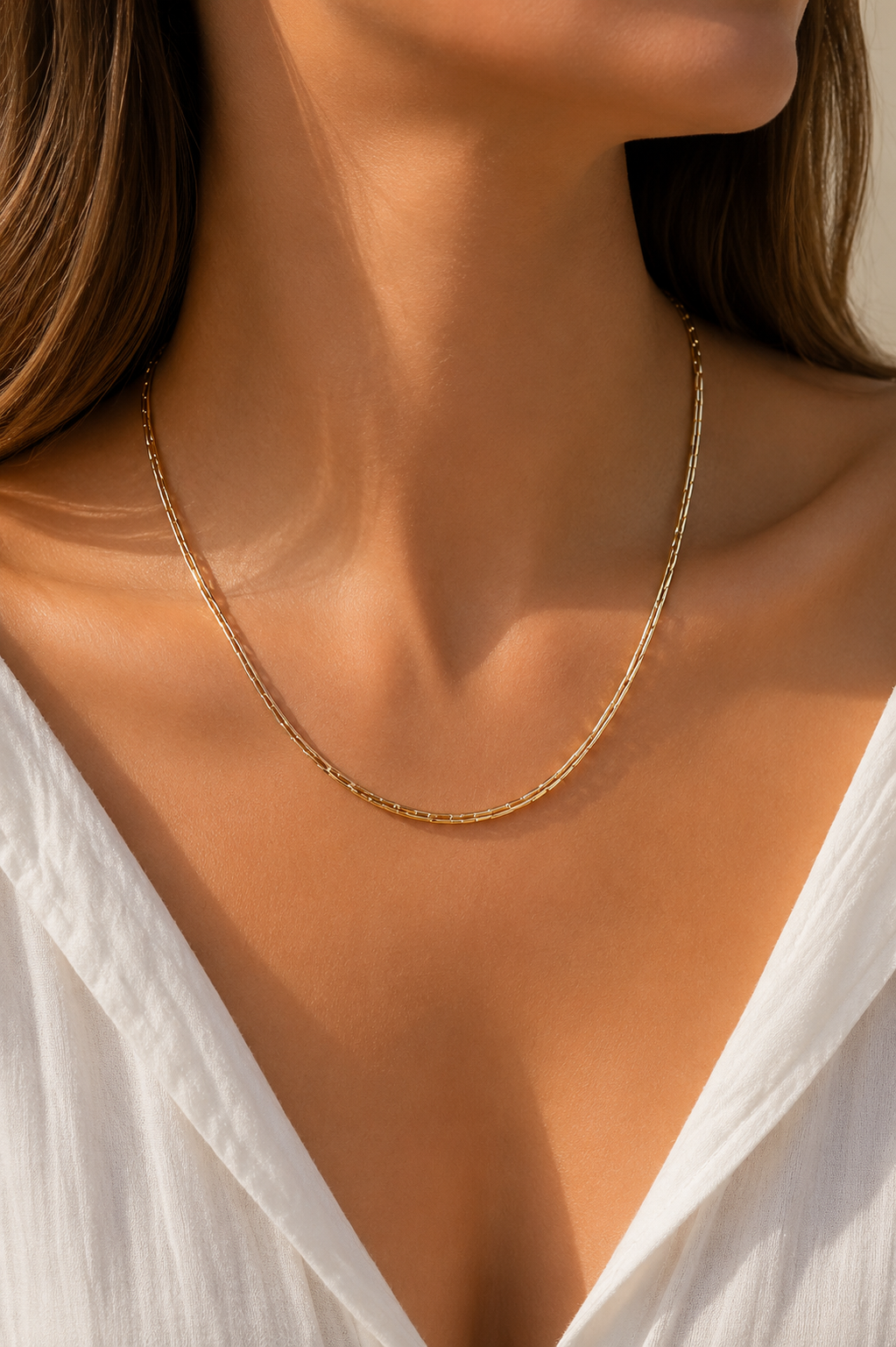 14K Gold Renk Kaplama Model CM Kadın Kolye