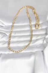 CM 14K Gold Renk Kalın Zincir Model 60 cm Kadın Kolye
