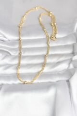 CM 14K Gold Renk Topçuk Model 60 cm Kadın Kolye