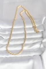 CM 14K Gold Renk Zincir Model 60 cm Kadın Kolye