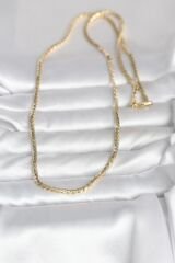 CM 14K Gold Renk Yassı Model 60 cm Kadın Kolye