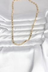 CM 14K Gold Renk Lazer Model 45 cm Kadın Kolye