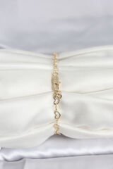 CM 14K Gold Renk Kalpli Zincir Model Kadın Bileklik