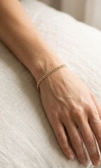 CM 14K Gold Renk Zincir Model Kadın Bileklik