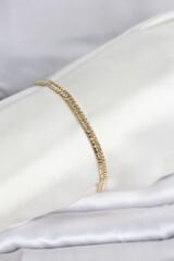 CM 14K Gold Renk Zincir Model Kadın Bileklik