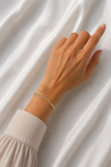CM 14K Gold Renk Zincir Model Kadın Bileklik