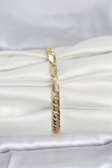 CM 14K Gold Renk Kalın Zincir Model Kadın Bileklik