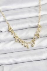 316L Çelik Zincir Gold Renk Kadın Kolye