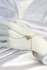 316L Çelik Zincirli Gold Renk Kalp Figürlü Şahmeran
