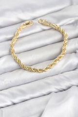 CM Burgu Model Gold Renk Pirinç Kadın Bileklik