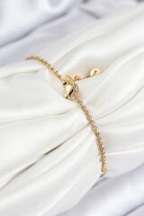 316L Çelik Nazar Boncuğu Model Gold Renk Kadın Bileklik