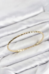 CM Gold Renk Lazer Kesim 65 mm Bilezik