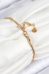 316L Çelik Göz Charm Model Gold Renk Kadın Bileklik