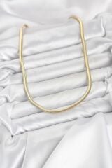 CM Yassı Yılan Zincir Model 60 cm Kadın Kolye