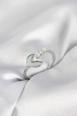 Gümüş Renk Balık Kuyruğu Model Kadın Yüzük