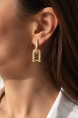 Gold Renk VIP Seri Tifani Zirkon Taşlı Kadın Küpe