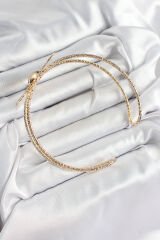 Pirinç Güneş Model Gold Renk Kadın Pazu Bileklik