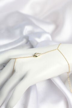 Gold Renk Yılan Model Pirinç Kadın Şahmeran