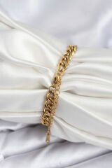 316L Çelik Gold Renk Yazı Yazmaya Uygun Kadın Bileklik