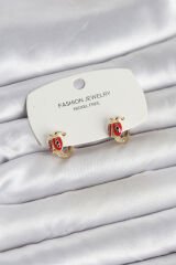 Uğur Böceği Model Gold Renk Pirinç Çocuk Küpe