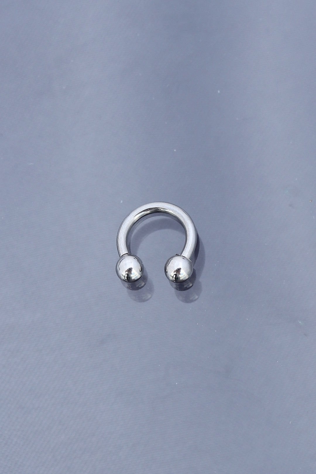 Silver Renk Yarım Halka 316L Cerrahi Çelik Piercing