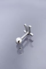 Gümüş Renk Pİ Sembol 316L Cerrahi Çelik Piercing