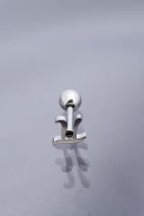 Gümüş Renk Pİ Sembol 316L Cerrahi Çelik Piercing